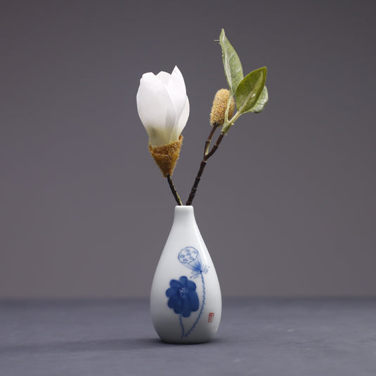 Hand painted ceramic vase
