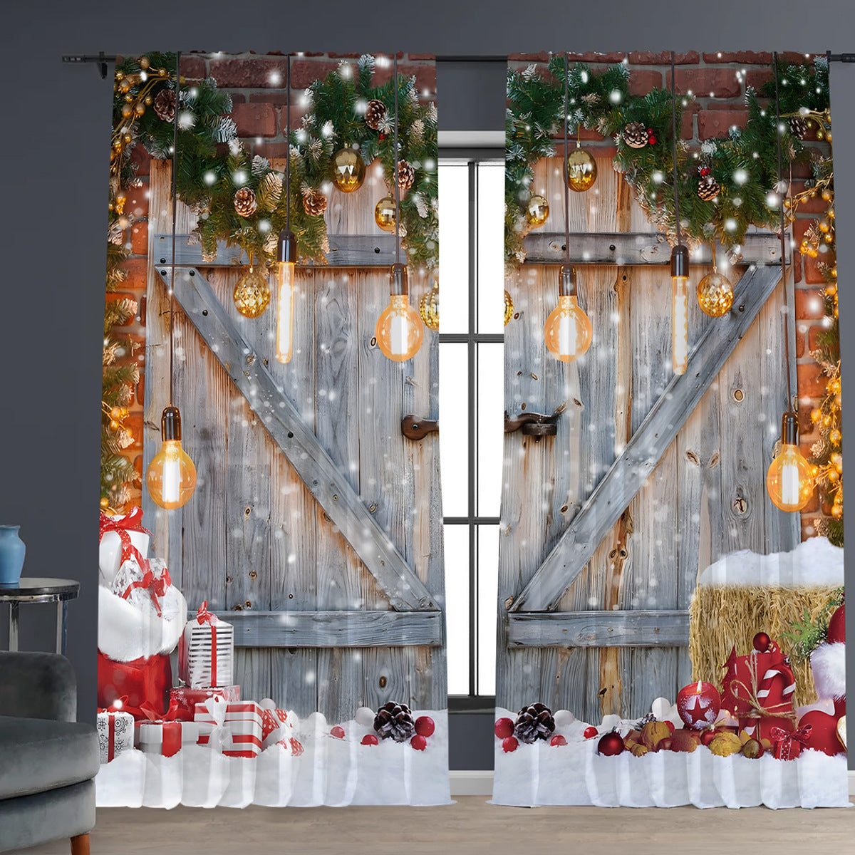 Digital Printed Christmas Curtains