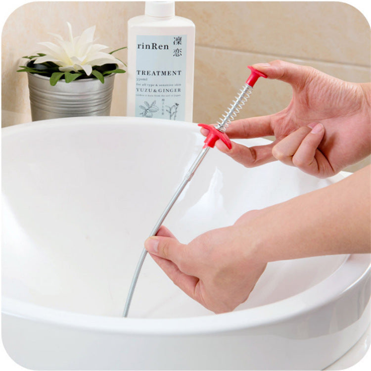 60CM Sewer Dredger Spring Pipe Dredging Tool Household Hair Cleaner Drain Clog Remover Cleaning Tools Household For Kitchen Sink Kitchen Gadgets - Grand Goldman