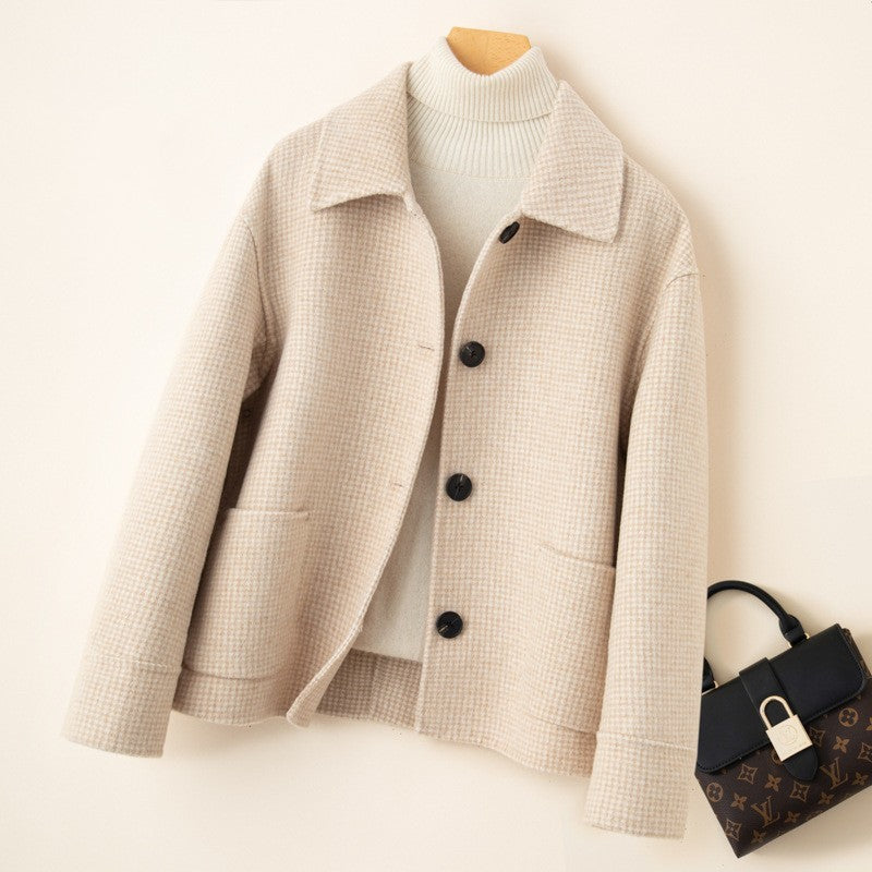 Small Loose Oversized Woolen Coat