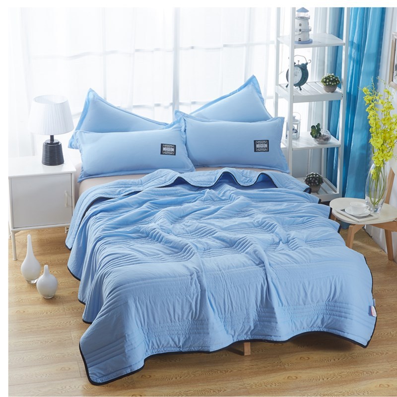 Cooling Blankets Pure Color Summer Quilt Plain Summer Cool Quilt Compressible Air-conditioning Quilt Quilt Blanket - Grand Goldman