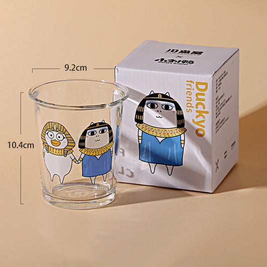 Cute Glass Home Drink Juice Milk