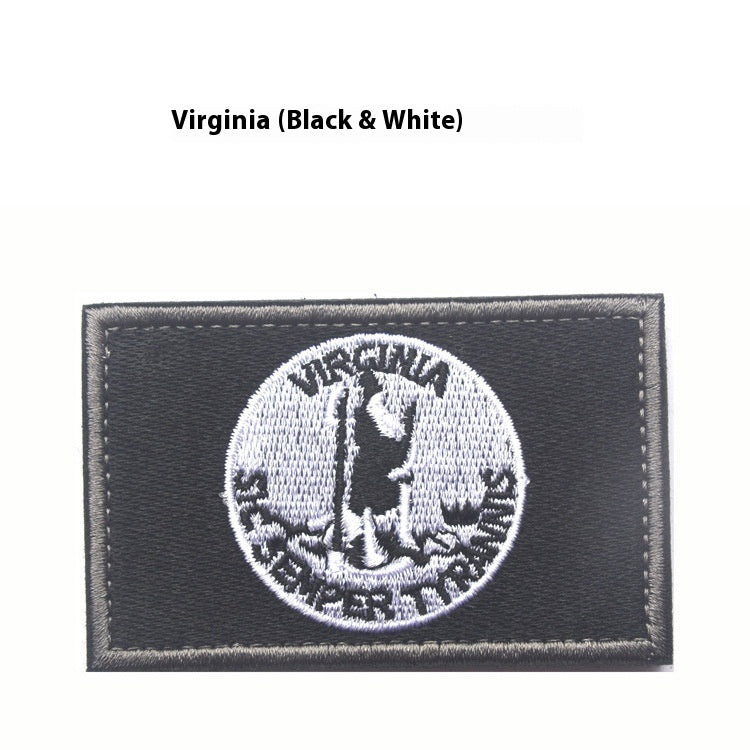 Embroidered Armband Double-sided Velcro Cloth Label