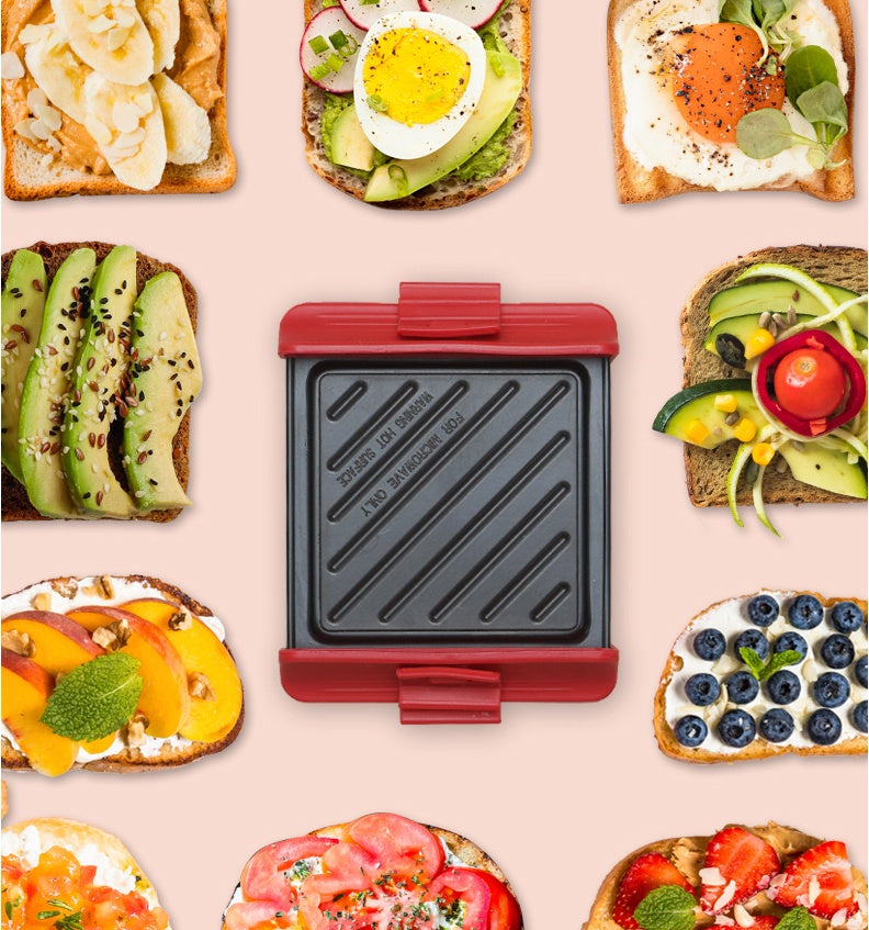 Multifunktionel dobbeltsidet grillpande