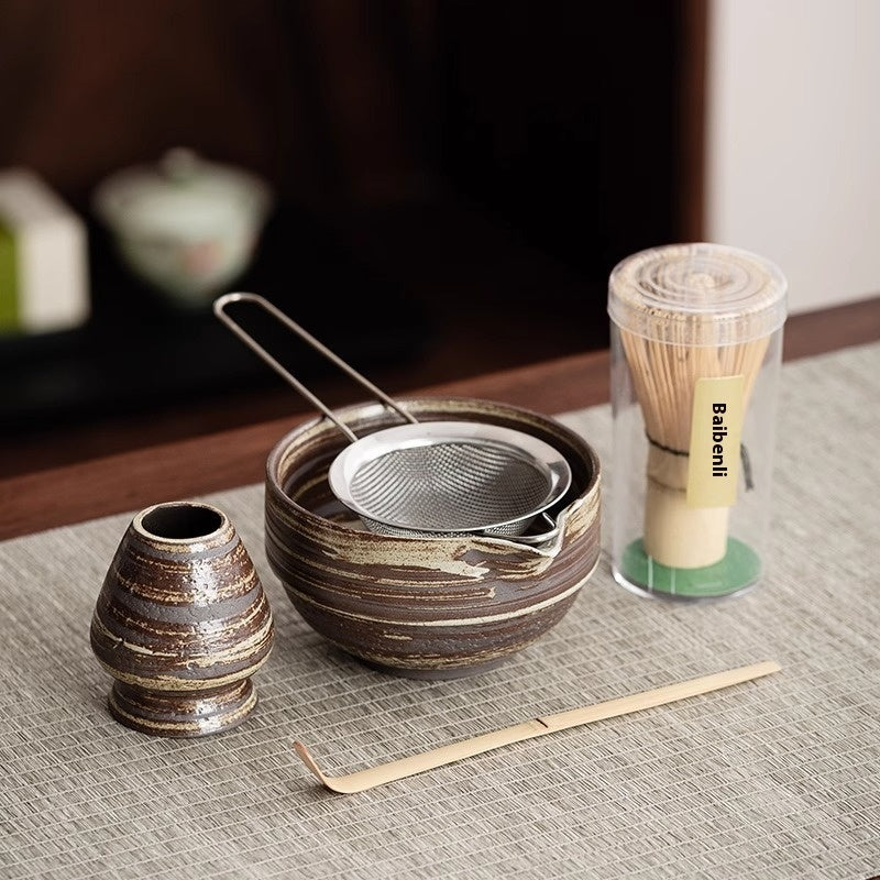 Tea Whisk Brush Matcha Tool Point Tea Gift Box Suit