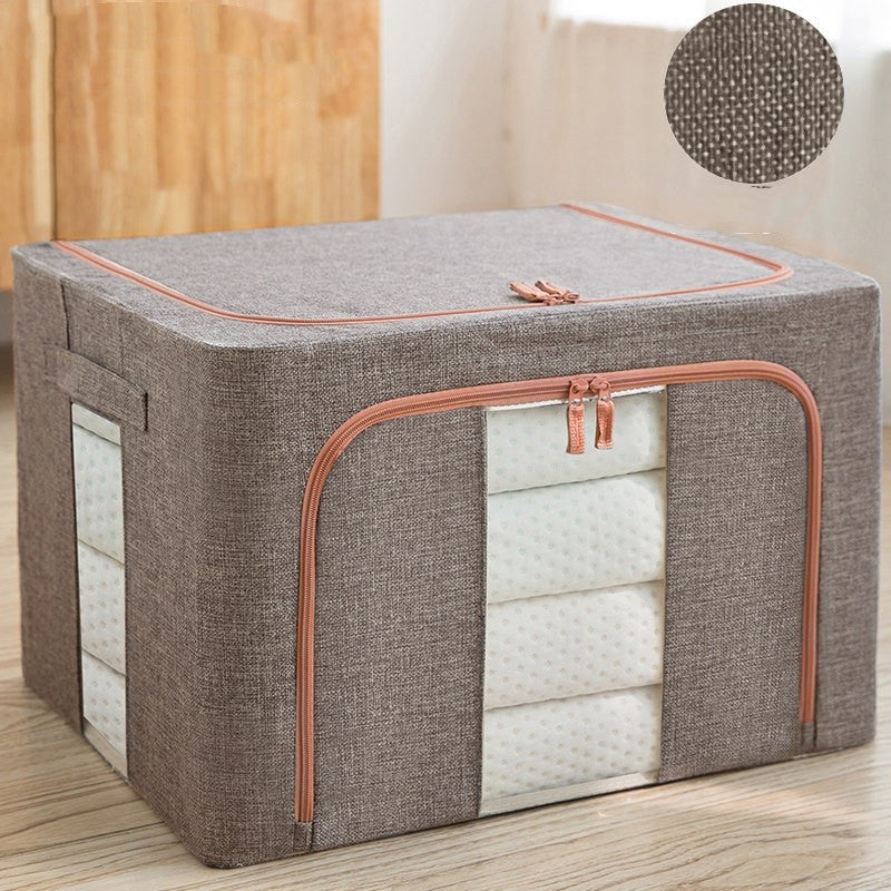 Thick Cotton Linen Storage Box Cloth Art Clothing Folding Wardrobe