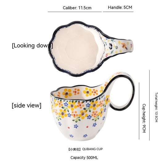 Polish Lace Bowl Home Use Set Good-looking Ceramic Nordic Bowl Plate Tableware Binaural