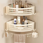 Portable Raised Bathroom Storage Triangle Rack