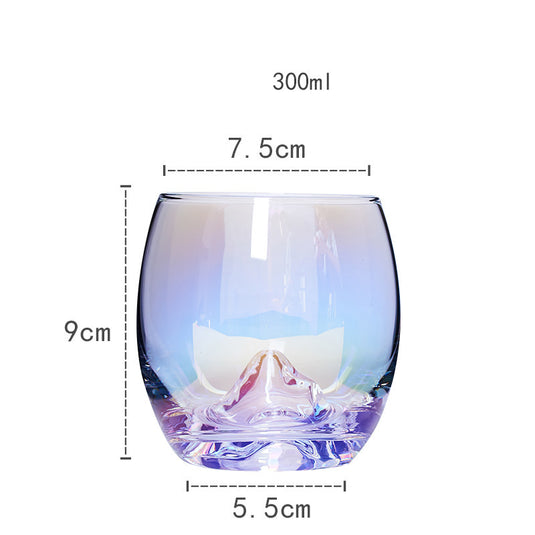 Nordic Colorful Glass Rainbow Glass Family Drinking Water Cup Dazzling Cup