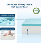 5 Inch Twin Mattress for Kids Adults Single Bed, Breathable Gel-Memory Foam Plus Pillowtop Mattress in a Box for Pressure Relief, CertiPUR-US Certified, Fiberglass-Free - Grand Goldman