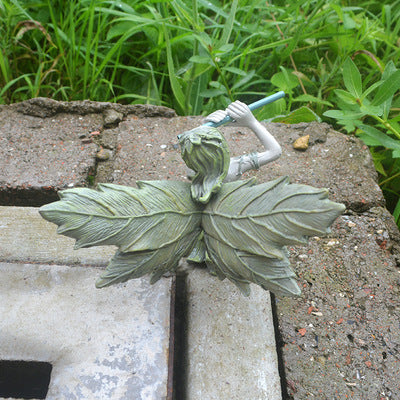 Statue ailes d'ange Sculpture jardin en pot résine artisanat
