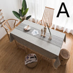 Imitation Cotton And Linen Coffee Table Rectangular Table Embroidered Tablecloth