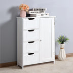 White Simple Storage Cabinet Household 4 Pumping Storage Cabinet
