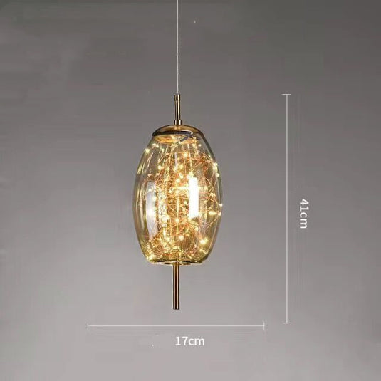 Lustre de chevet créatif pour restaurant de petite taille