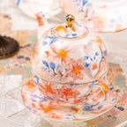 French Pastoral Style High Bone China Tea Set Suit