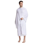 Towel Polyester White Embossed Beach Towel