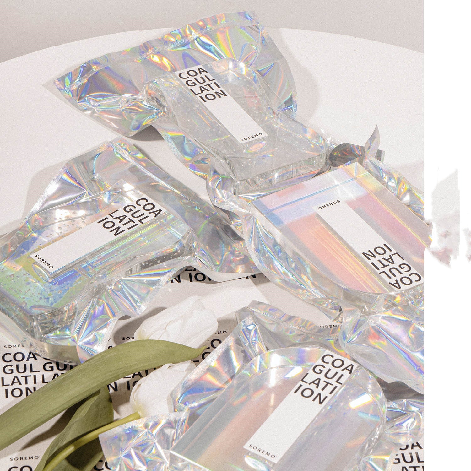 Vaso de Cristal Transparente Série Solidificação Vaso Espírito Fada