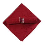 Square Folding Fabric Tablecloth Decorative Embroidery