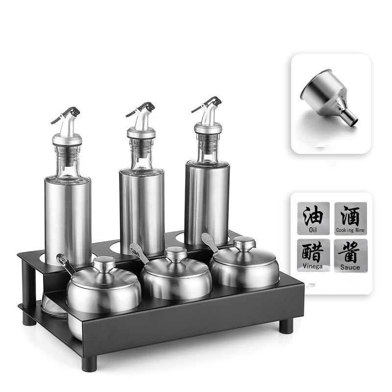 Condiment Rack Condiment Rack Condiment Storage Box Oil, Salt, Sauce And Vinegar