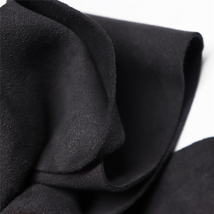 Car Leather Black Grey Leather Interior Modified Double-sided Velvet Microfiber Velvet