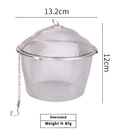 Portable Household 304 Stainless Steel Mesh Tea Strainer