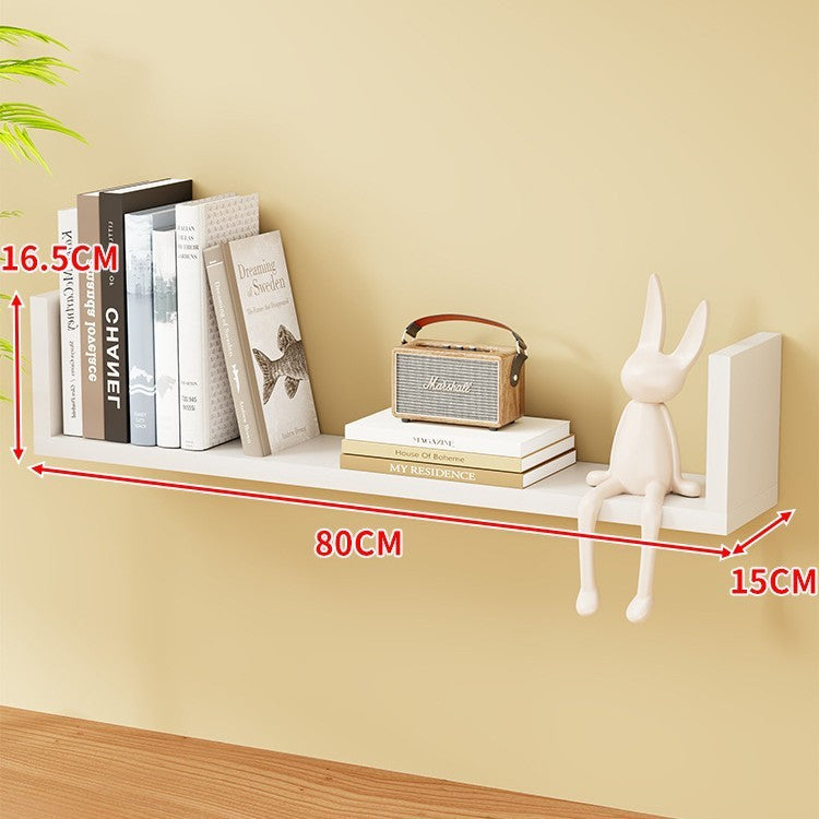 Wall Shelf U-shaped Bookshelf Living Room Background Wall Flat Partition Shelf