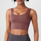 Women's Wide Shoulder Strap Threaded Bra