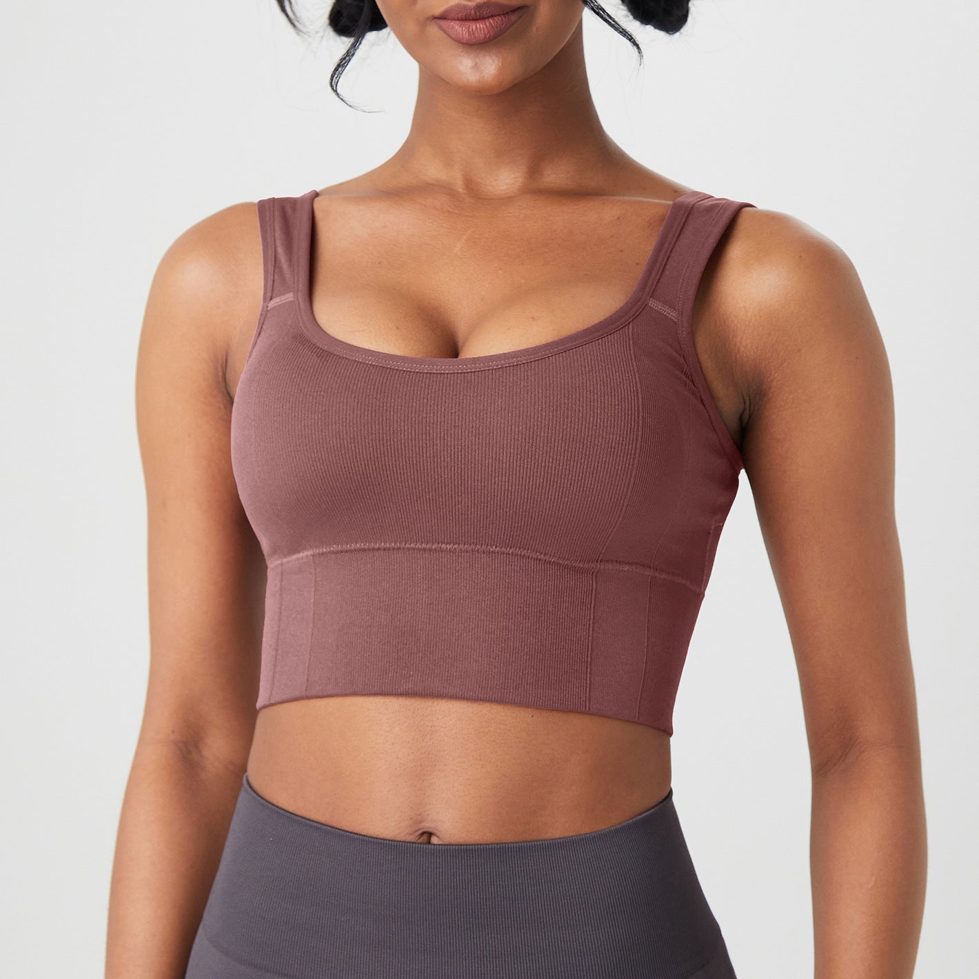 Women's Wide Shoulder Strap Threaded Bra