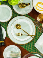 60 Pieces Bone China Dinnerware Set with Colorful Glaze Elegant Bowls and Plates for Home Ceramic Bowls and Plates Set - Grand Goldman