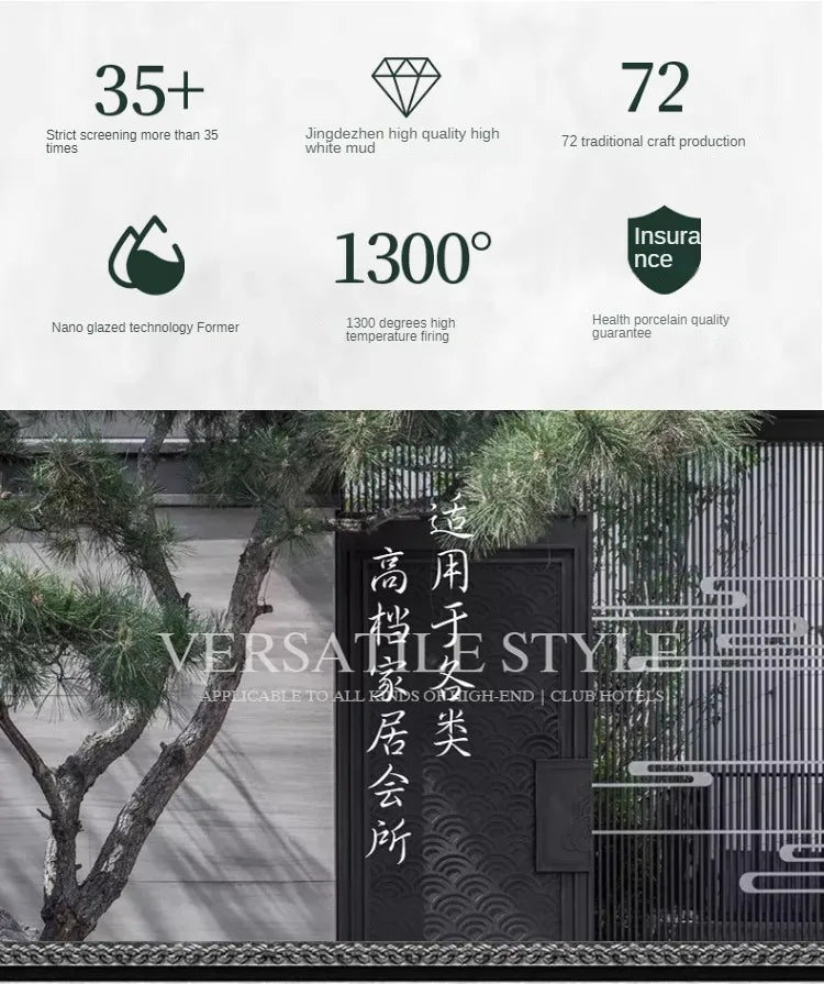 60 Pieces Bone China Dinnerware Set with Colorful Glaze Elegant Bowls and Plates for Home Ceramic Bowls and Plates Set - Grand Goldman