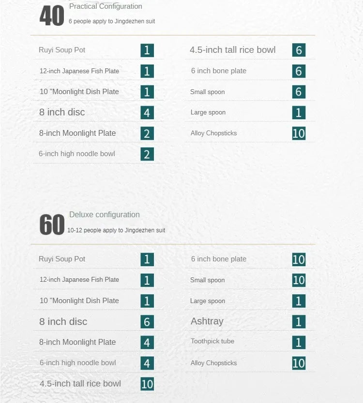 60 Pieces Bone China Dinnerware Set with Colorful Glaze Elegant Bowls and Plates for Home Ceramic Bowls and Plates Set - Grand Goldman