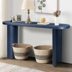 60'' Thick Top Entryway Table, Curved Legs, Support The Installation of Inward-Facing Or Outward-Facing for Sofas, Entryway, Behind The Couch, Living Room, Foyer, Black - Grand Goldman