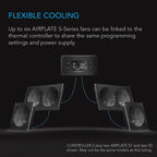 AC Infinity Controller 2, Fan Thermostat and Speed Controller, Controls AIRPLATE, MULTIFAN, USB Fans and Devices, for AV Cabinet Cooling