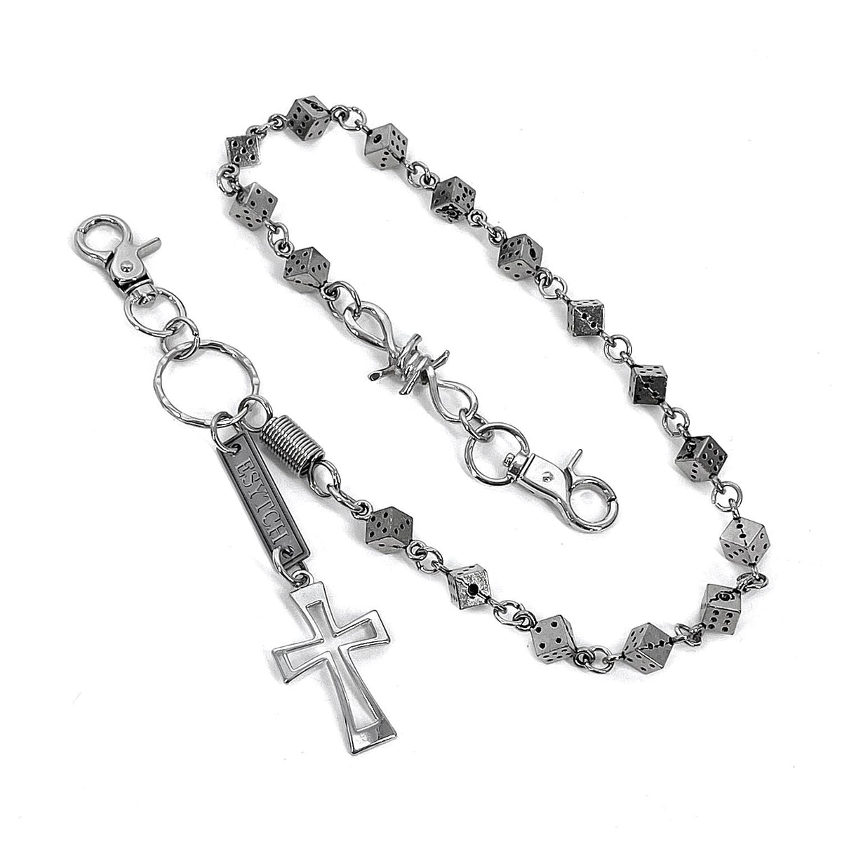 Rock Biker Dancing Dice Wallet Chain Cross Men Motorcycle Jeans Pant Chain Key Chain