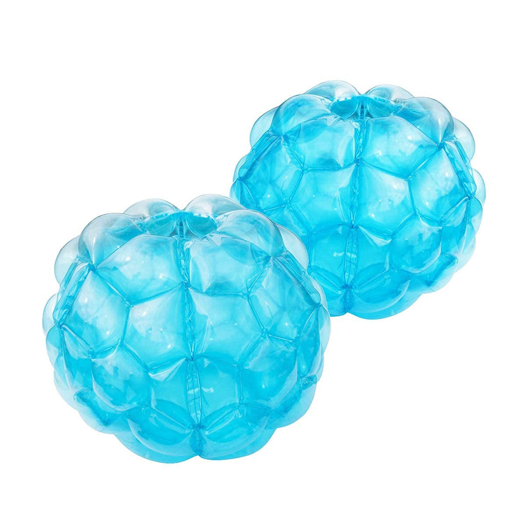 36 Zoll Sumo-Bälle für Kinder, Sumo-Bälle für Erwachsene, Riesiger menschlicher Hamster-Knocker-Ball für Kinderspiele im Freien im Team für 6+ (2 Stück, blau＋blau)