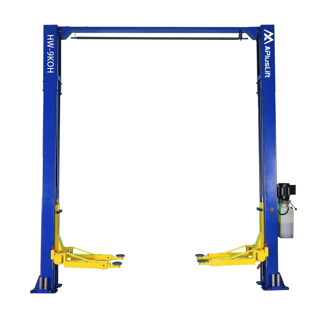 APlusLift HW-10KOH-A 10000LB Two Post Overhead Clear Floor Car Lift/Industry Leading 3 Year Warranty