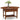 Leick Home 10109-CH Oval Small Coffee Table with Shelf, Chocolate Cherry