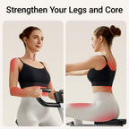 UMAY Squat Machine for Home, Foldable Exercise Equipment, Squat Rowing Machine with High-Strength Resistance Band