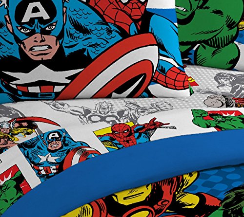 Jay Franco Marvel Spidey and His Amazing Friends Team Spidey Twin Size Sheet Set - 3 Piece Set Super Soft and Cozy Kid’s Bedding - Fade Resistant Microfiber Sheets (Official Marvel Product)