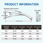 Door Awnings Exterior, Polycarbonate Cover Awnings for Doors Entrance, Awning for Door Window Exterior with Aluminum Bracket for Sun Shutter, UV, Rain and Snow Protection-B-60x60cm/24x24in