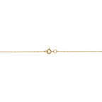 Kooljewelry 14k Yellow Gold Rope Chain Pendant Necklace (0.7 mm, 14 inch)