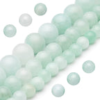 Youngbling Natural Gemstone Beads for Jewelry Making,8mm Black Lava Polished Round Smooth Stone Beads,Genuine Real Stone Beads for Bracelet Necklace 15 Inch(Black Lava,8mm)