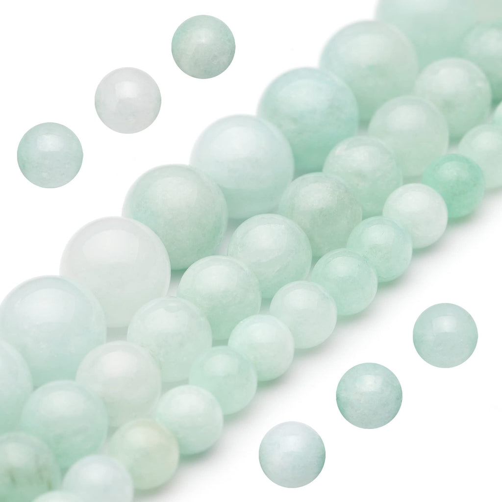 Youngbling Natural Gemstone Beads for Jewelry Making,8mm Black Lava Polished Round Smooth Stone Beads,Genuine Real Stone Beads for Bracelet Necklace 15 Inch(Black Lava,8mm)