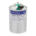 45/5 uF 45+5 MFD 370V or 440V Dual Run Start Round A/C Capacitor 45 5 uF 370 440 Volt VAC CBB65B Air Conditioner Capacitors for AC Unit Fan Motor Start or Heat Pump or Condenser Straight Cool
