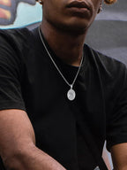 U7 St. Michael Necklace for Men Women Stainless Steel/18K Gold Plated Biblical Archangel Medal Round/Oval/Shield Patron Saint Christopher/Michael Pendant with 22" Box Chain