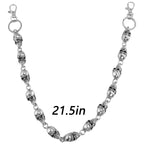 Chaîne de portefeuille Ikacvb Punk lourde avec crâne, chaîne de pantalon pour hommes, chaînes de motard cool, chaînes antivol pour portefeuille, cadeaux pour hommes, accessoires gothiques avec crâne, petits cadeaux pour hommes