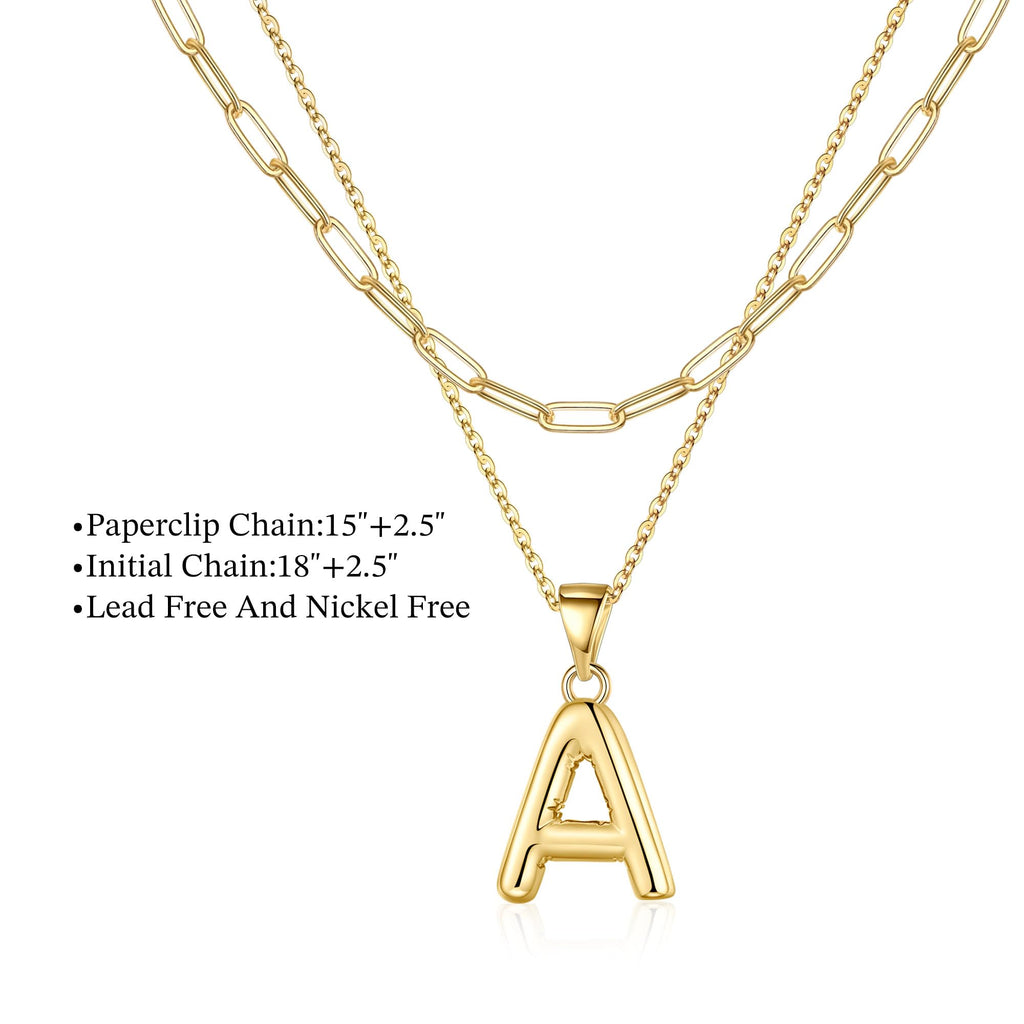 Turandoss Gifts for Women - Birthday Gifts for Women, Gifts for Her, Gifts for Women Birthday Unique, Dainty Gold Choker A Bubble Necklaces, Gold Jewelry for Women