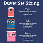 Jay Franco Kids Duvet Cover Set – 3 Piece Super Soft Bedding with Sham Pillowcase, Cover ONLY Comforter Not Included, Blue - Minecraft, Full