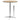 Flash Furniture Lars Black 30'' Round Wood Cocktail Table with 30'' and 42'' Columns