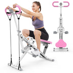 Sportsroyals Squat Machine for Home,Rodeo Core Exercise Machine,330lbs Foldable,Adjustable 4 Resistance Bands,Ride & Rowing Machine for Botty Glutes Butt Thighs,Ab Back/Leg Press Hip Thrust…